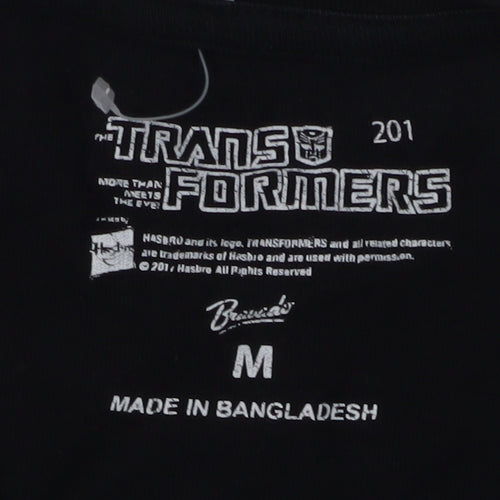 Bravado Men's Black Transformers Graphic Print T-Shirt M