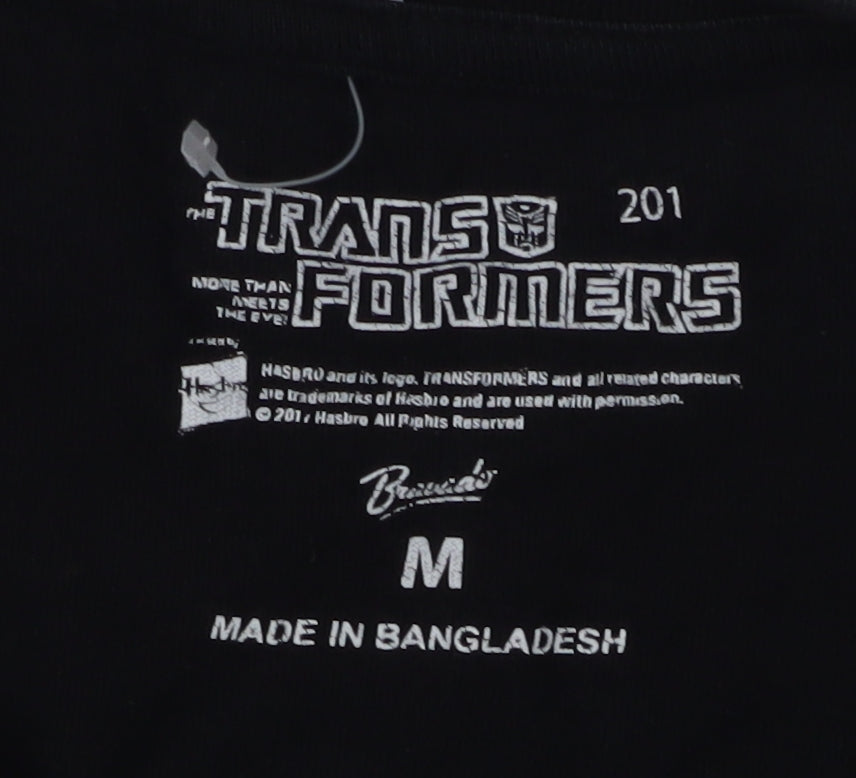 Bravado Men's Black Transformers Graphic Print T-Shirt M