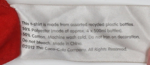 Coca-Cola Men's Red XL Olympic T-Shirt - Eco-Friendly