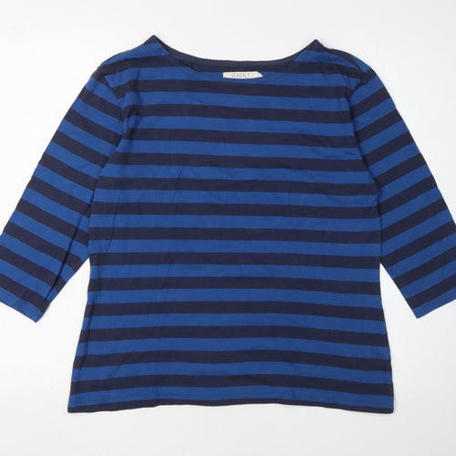 Seasalt Women's Blue Stripe Sailor T-Shirt Size 14
