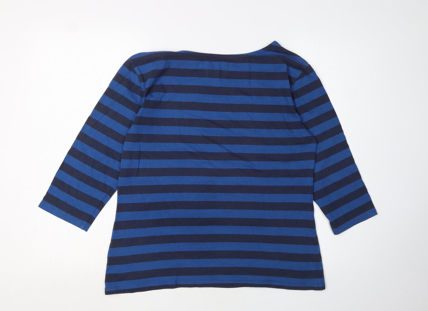 Seasalt Women's Blue Stripe Sailor T-Shirt Size 14