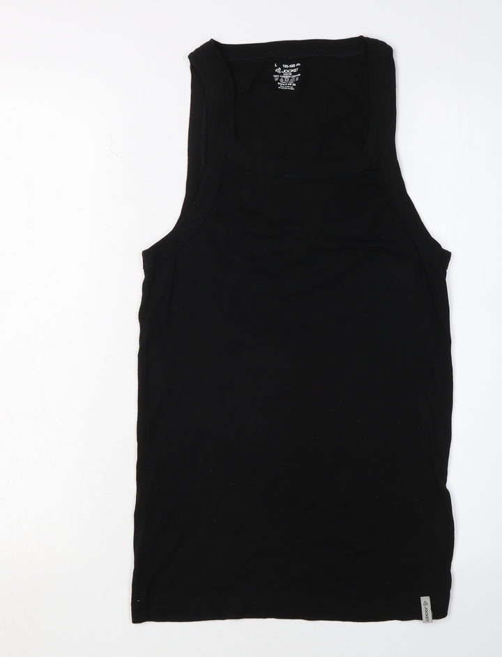 Jockey Black Tank Top, Unisex Adults L, Basic Style