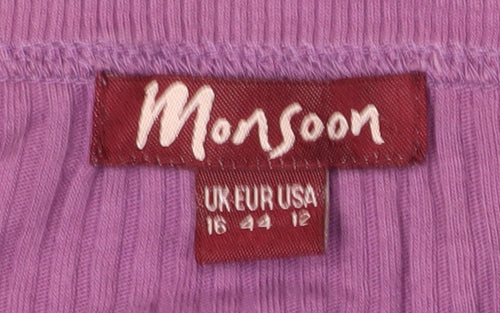 Monsoon Women's Purple Blouse Size 16