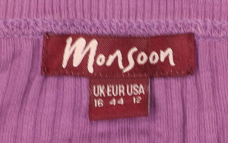Monsoon Women's Purple Blouse Size 16
