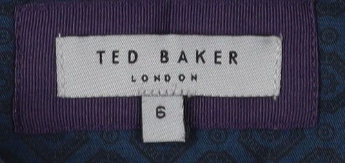 Ted Baker Men's Blue Polo Shirt Size L Short Sleeve