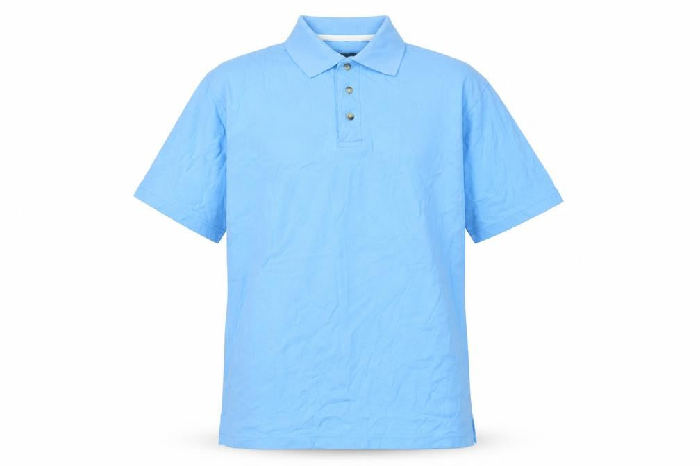 Bosideng Men's Blue Polo Shirt Medium Cotton Casual