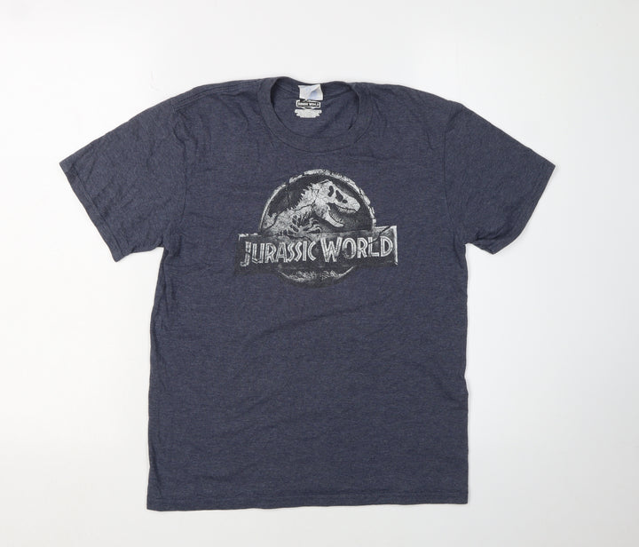 Boys Blue Jurassic World Graphic T-Shirt L