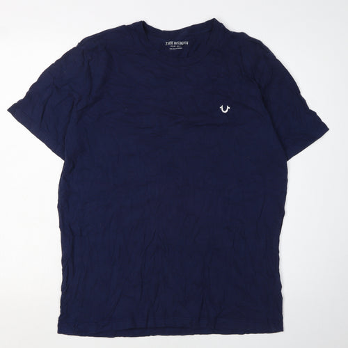 True Religion Blue Men's L Graphic Print T-Shirt