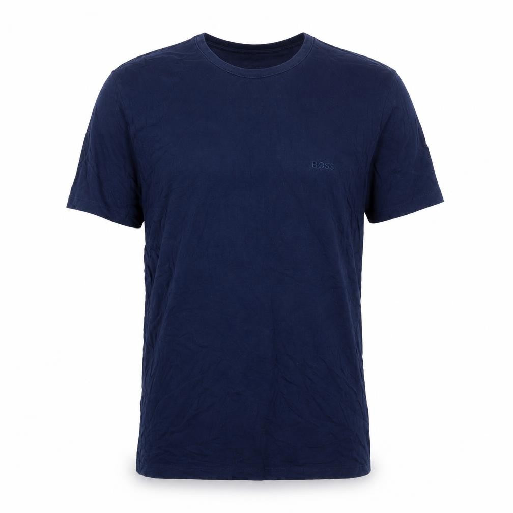 Front view of Hugo Boss Men's Navy Short Sleeve T-Shirt, size L