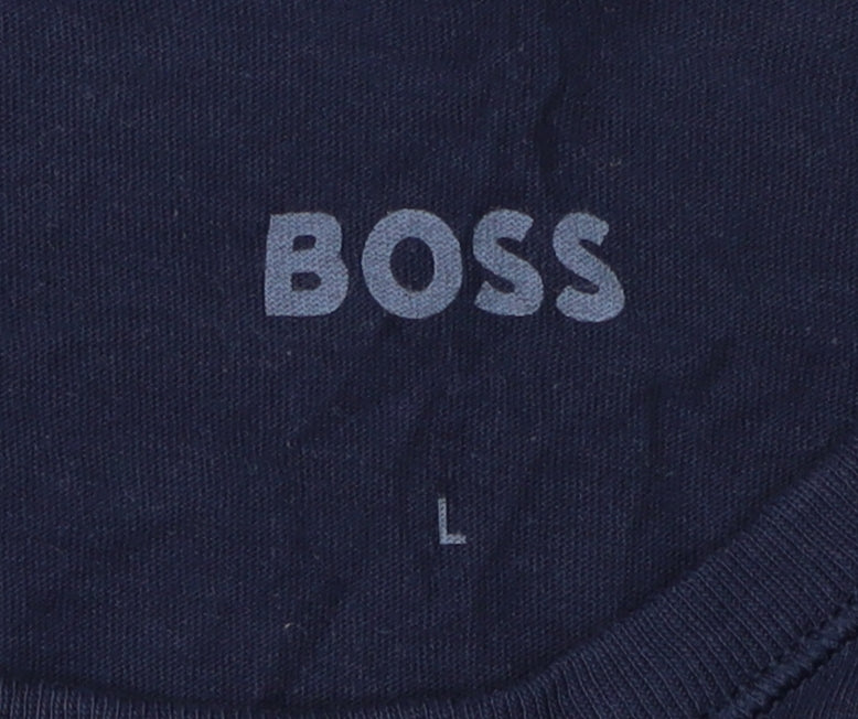 Hugo Boss Men's Navy Short Sleeve T-Shirt, Size L