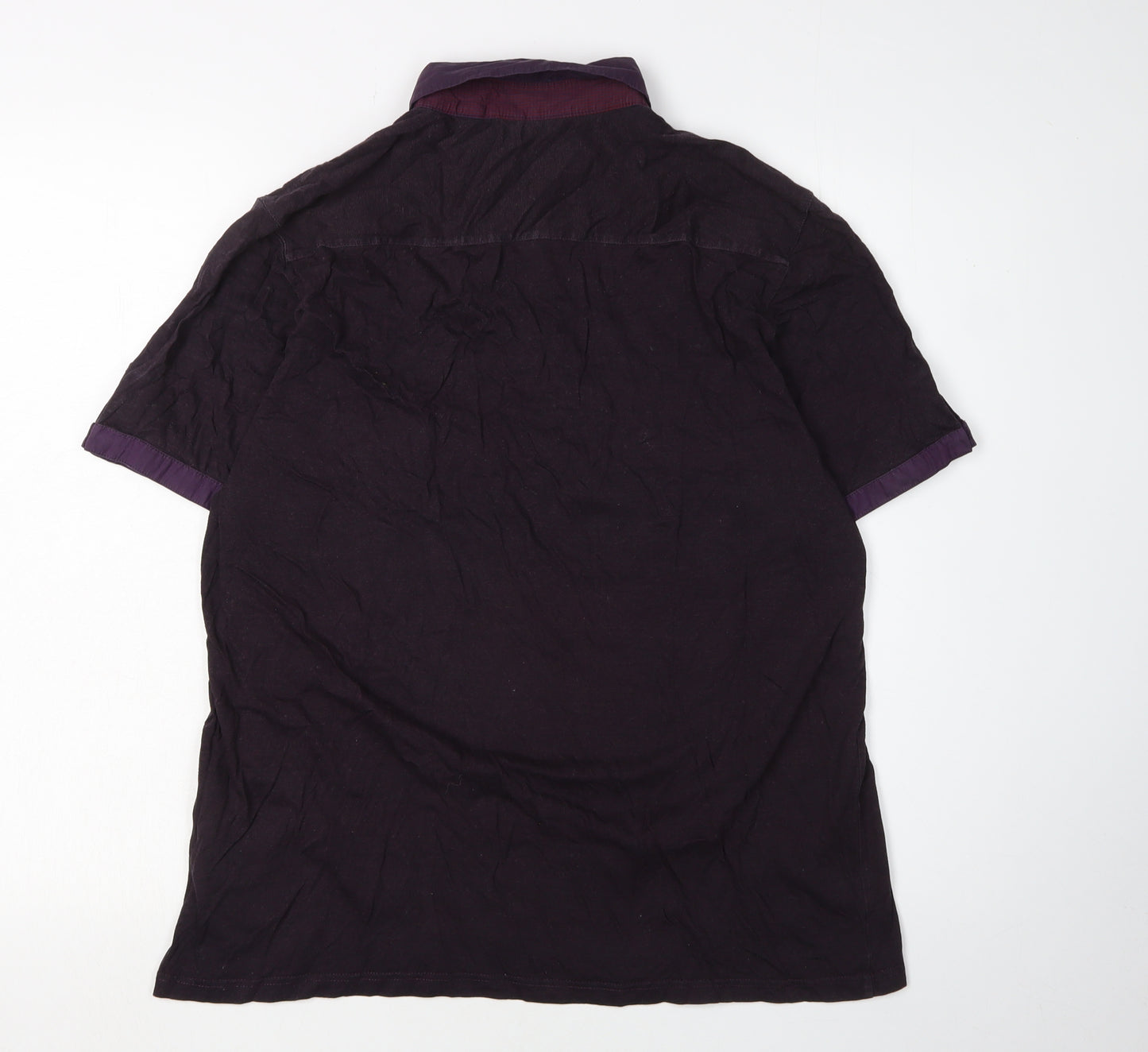 Ted Baker Men's Purple Polo, Size 10, Short Sleeve