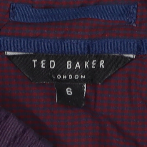 Ted Baker Men's Purple Polo, Size 10, Short Sleeve