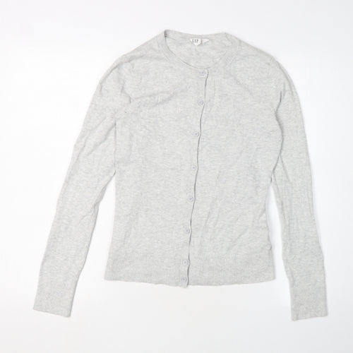 GAP Women's Grey XS Cardigan, Long Sleeve, Cotton