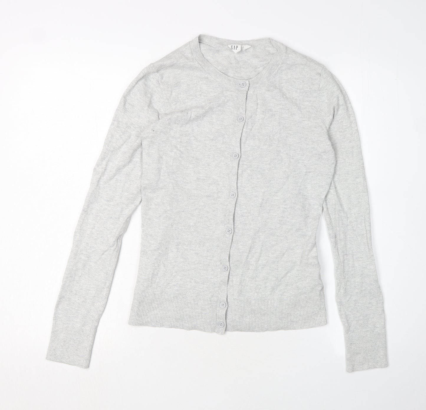 GAP Women's Grey XS Cardigan, Long Sleeve, Cotton