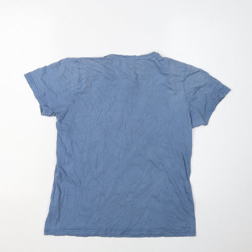 Lee Cooper Men's Blue Graphic T-Shirt, Size S