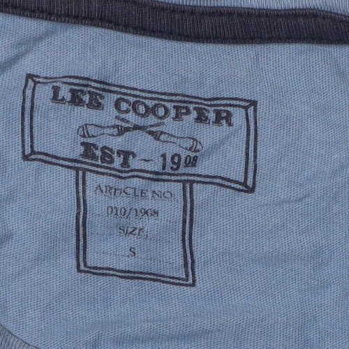 Lee Cooper Men's Blue Graphic T-Shirt, Size S