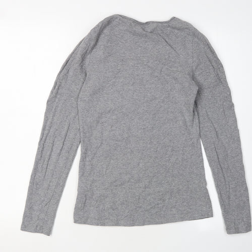 Peter Storm Womens Grey Long Sleeve Basic Top Size 8