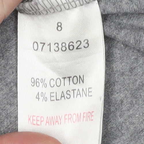 Peter Storm Womens Grey Long Sleeve Basic Top Size 8