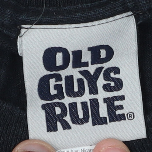 Old Guys Rule Men's Black XL Rock T-Shirt