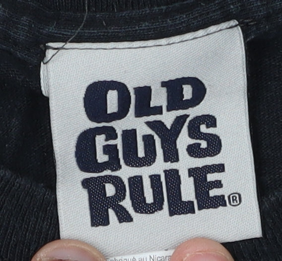 Old Guys Rule Men's Black XL Rock T-Shirt