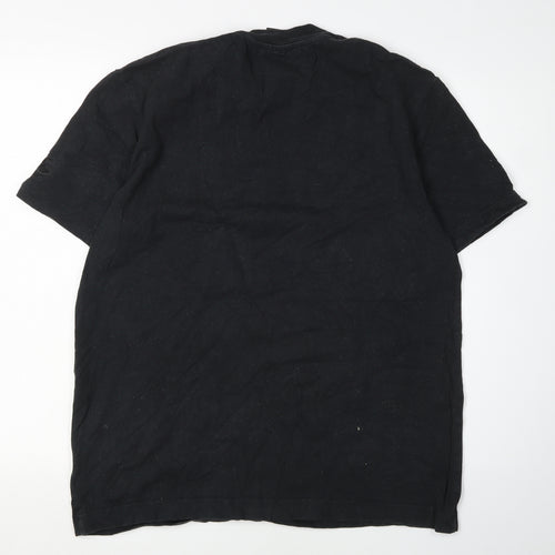 Canterbury Men's Black Crew Neck T-Shirt, Size M