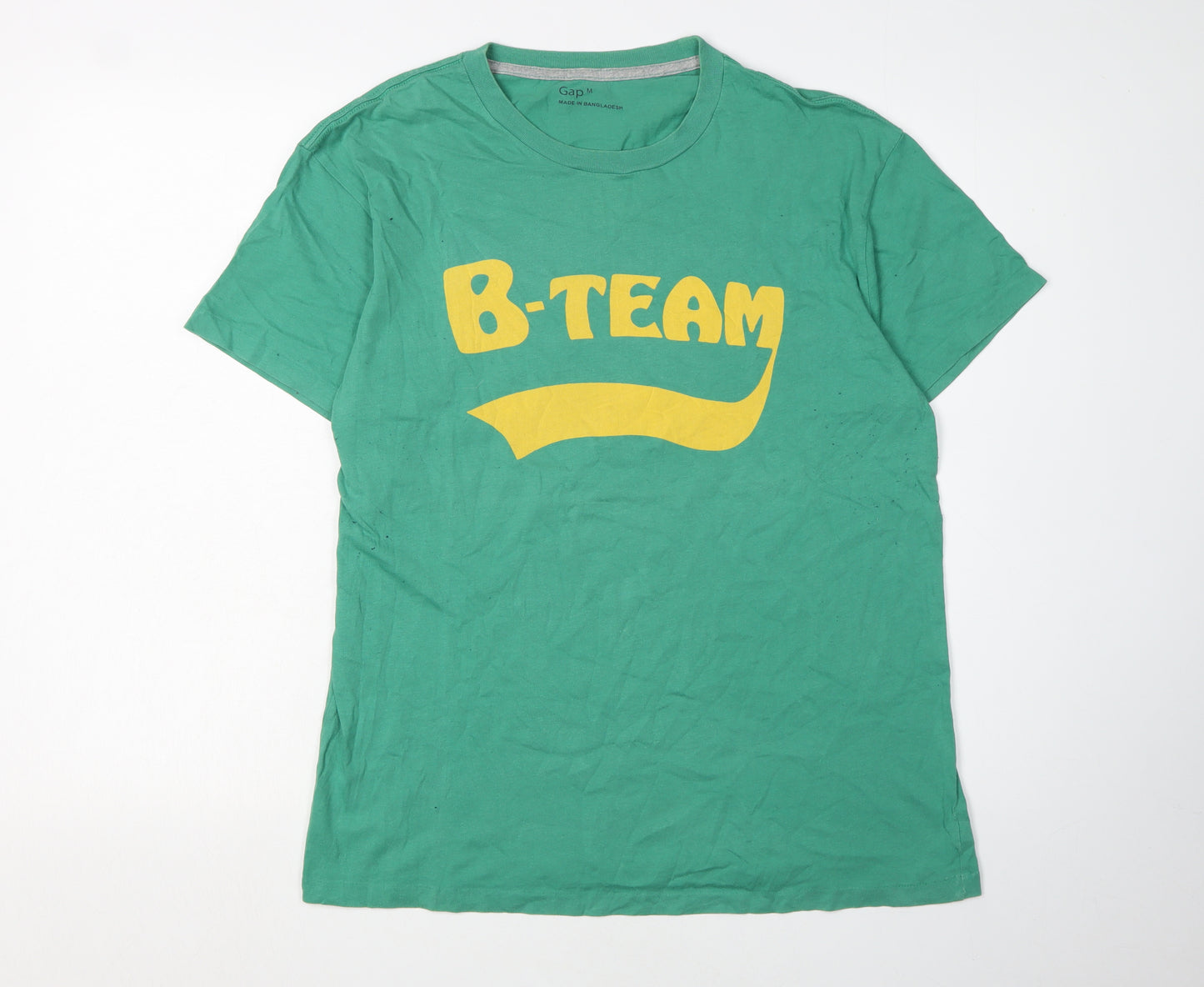 Gap Men's Green Graphic Print T-Shirt M
