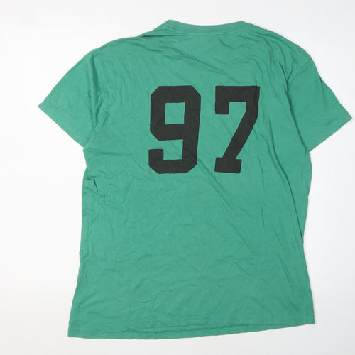 Gap Men's Green Graphic Print T-Shirt M