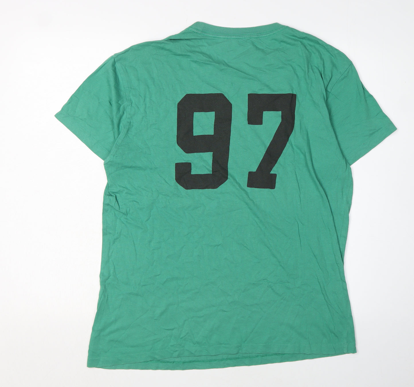 Gap Men's Green Graphic Print T-Shirt M