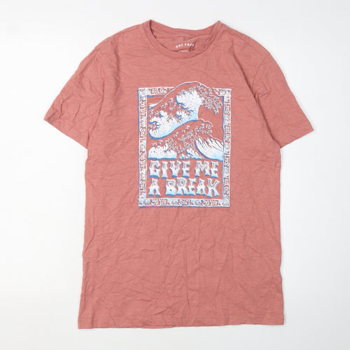 Fat Face Men's Pink Graphic Print T-Shirt XS