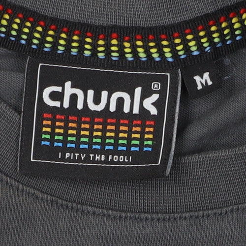 Chunk Men's Grey Medium Graphic Print T-Shirt