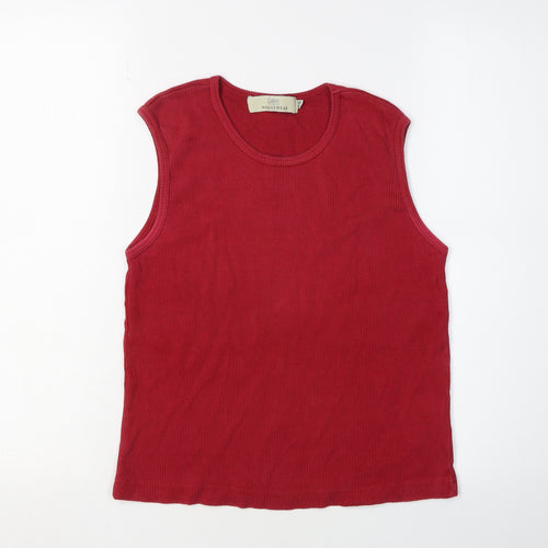 Cotton Traders Women's Red Tank Top Size 14