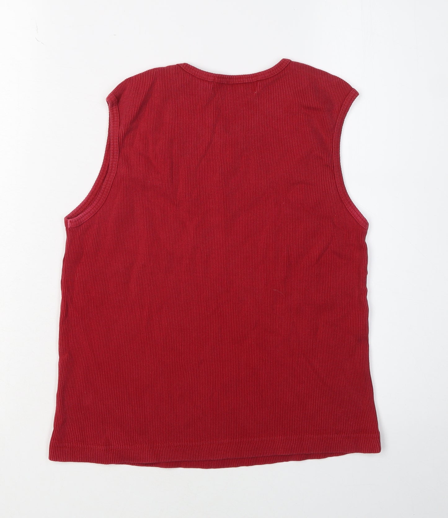 Cotton Traders Women's Red Tank Top Size 14