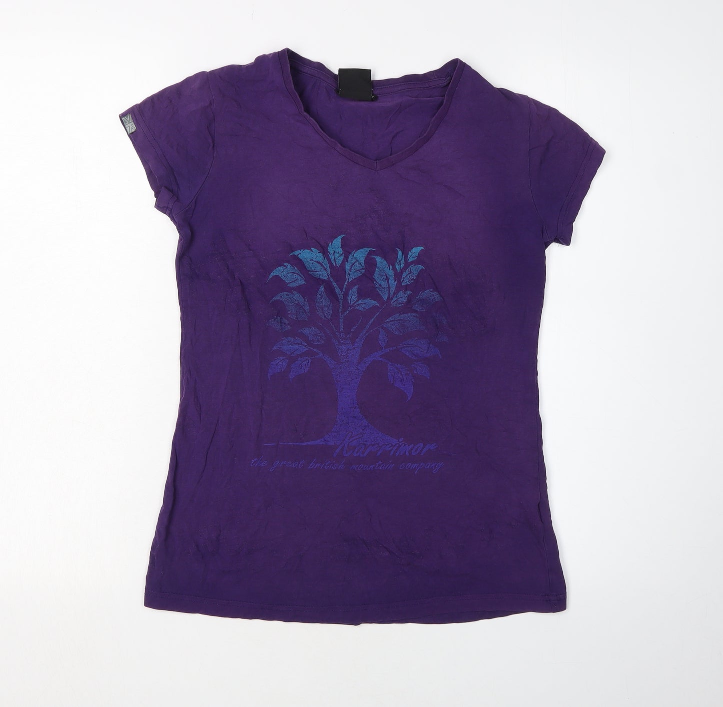 Karrimor Women Purple V-Neck T-Shirt Casual Regular
