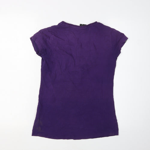 Karrimor Women Purple V-Neck T-Shirt Casual Regular