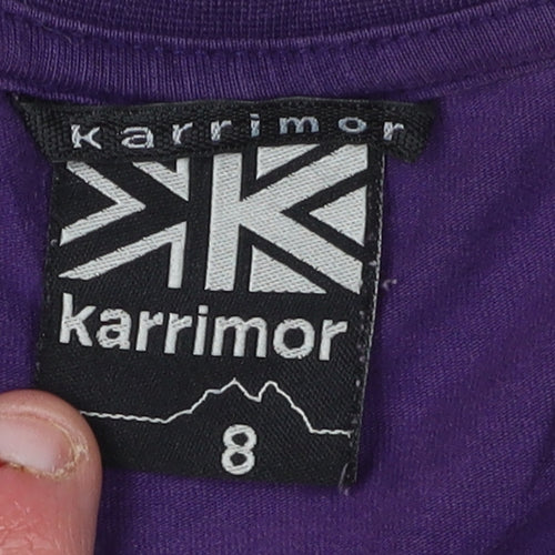 Karrimor Women Purple V-Neck T-Shirt Casual Regular