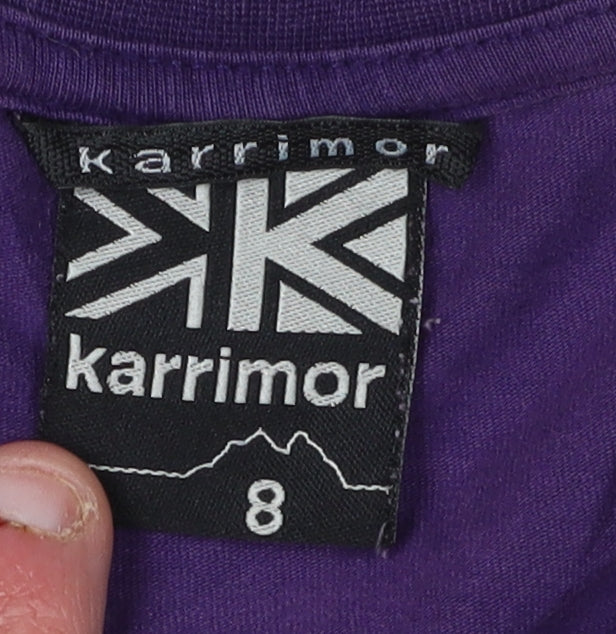Karrimor Women Purple V-Neck T-Shirt Casual Regular