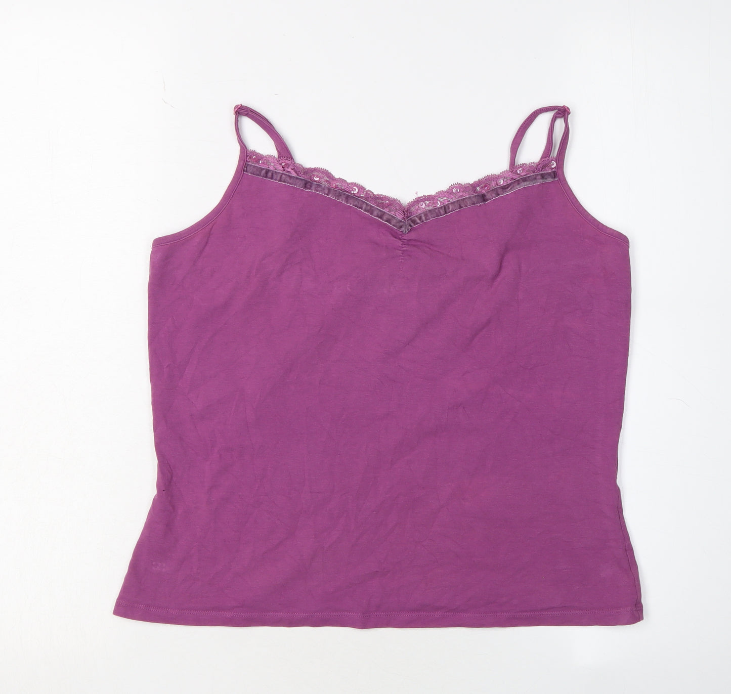 Laura Ashley Women's Purple Camisole, Size 14 - Casual Wear