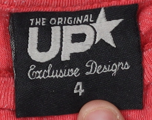 UP Boys Red Ski Patrol T-Shirt 4 Years Jersey Graphic