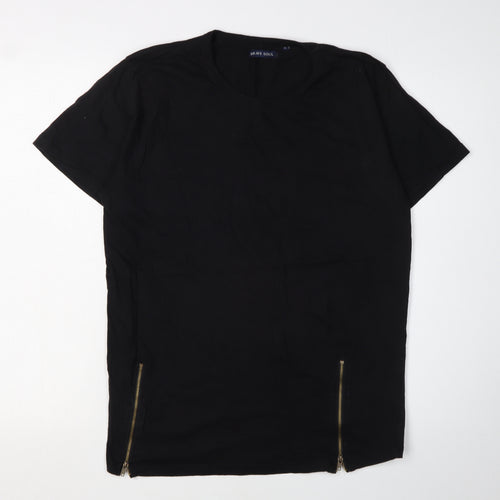 Brave Soul Men's Large Black Crew Neck T-Shirt