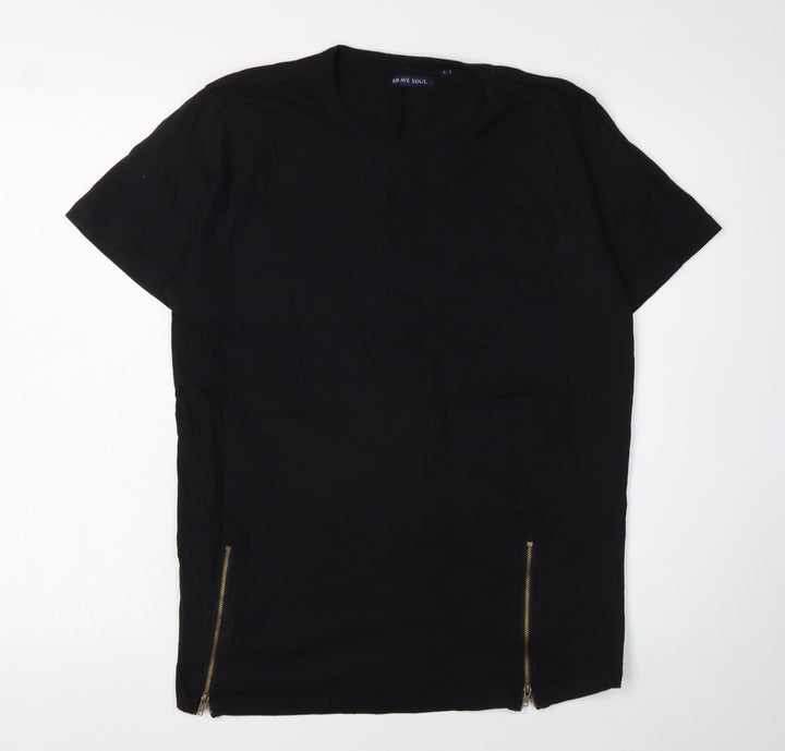 Brave Soul Men's Large Black Crew Neck T-Shirt