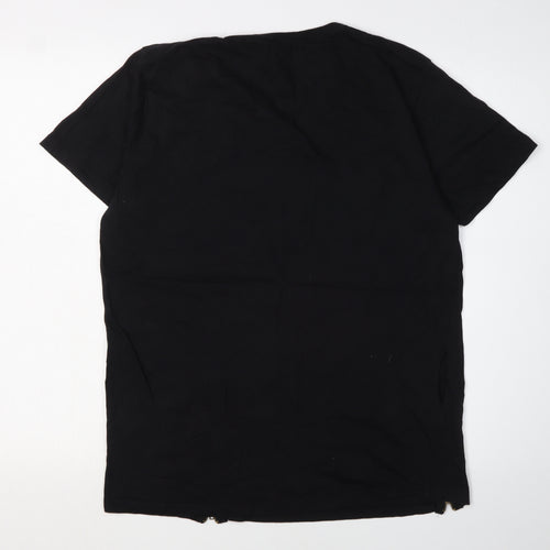 Brave Soul Men's Large Black Crew Neck T-Shirt