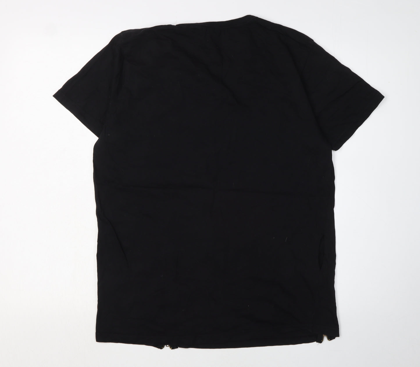 Brave Soul Men's Large Black Crew Neck T-Shirt