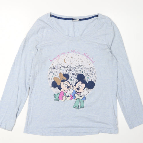 Disney Women's Blue Jersey T-Shirt Size 10