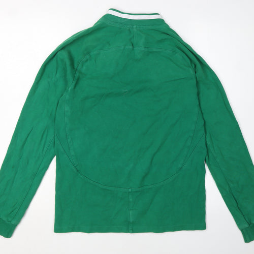 Puma Men's Small Green Rugby Jersey Long Sleeve