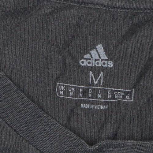 Adidas Men's Black Medium Short Sleeve T-Shirt