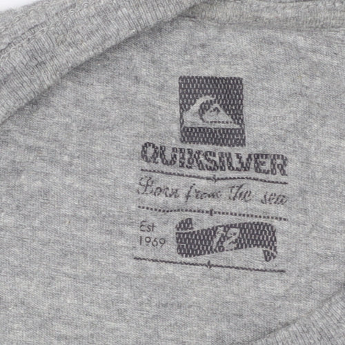 Quiksilver Women's Grey Graphic T-Shirt, Regular Fit 12