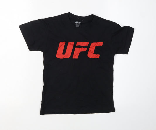 UFC Boys Black Graphic T-Shirt Size 5-6 Years