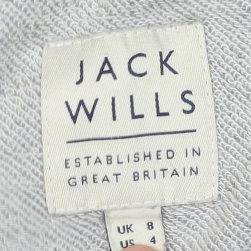 Jack Wills Women's Grey Pullover Sweatshirt, Size 8