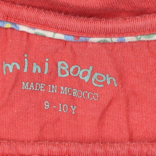 Mini Boden Girls Pink Tank Top 9-10 Years