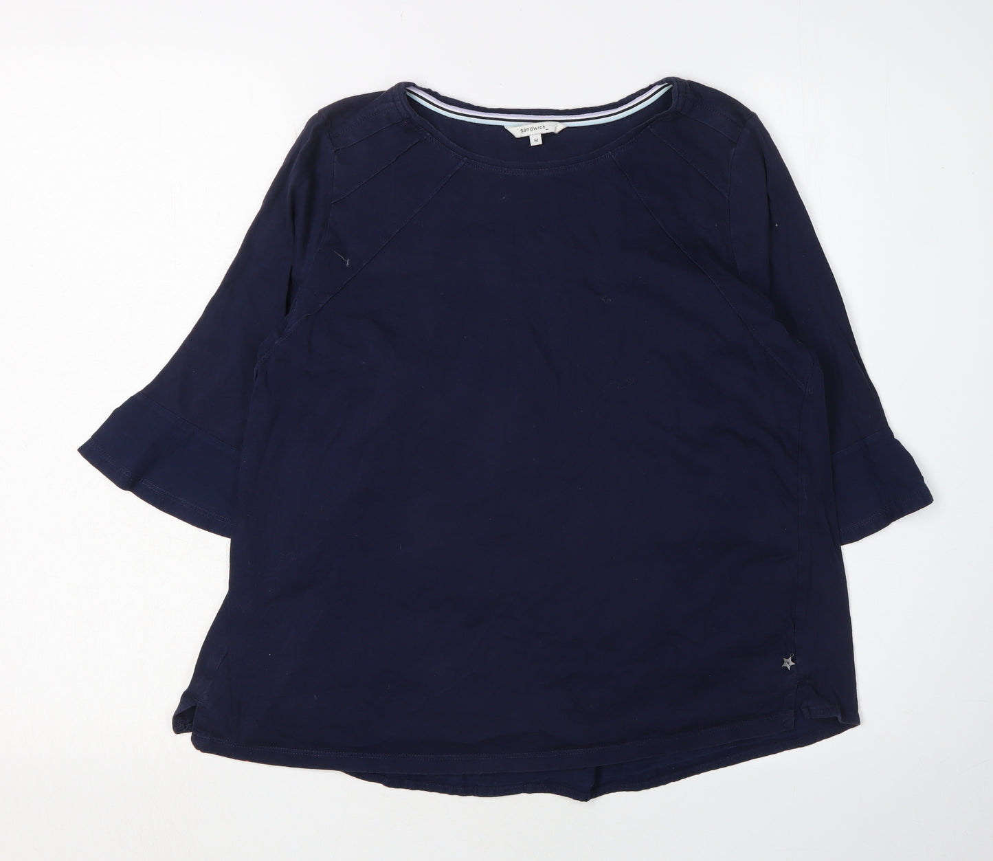 Sandwich Women's Blue Tunic Blouse, M, Casual